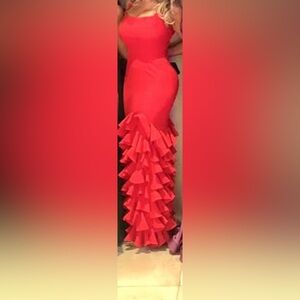 Elegant Red Maxi Dress